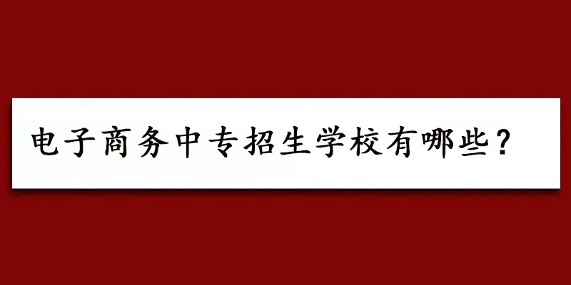 电子商务中专招生学校有哪些？